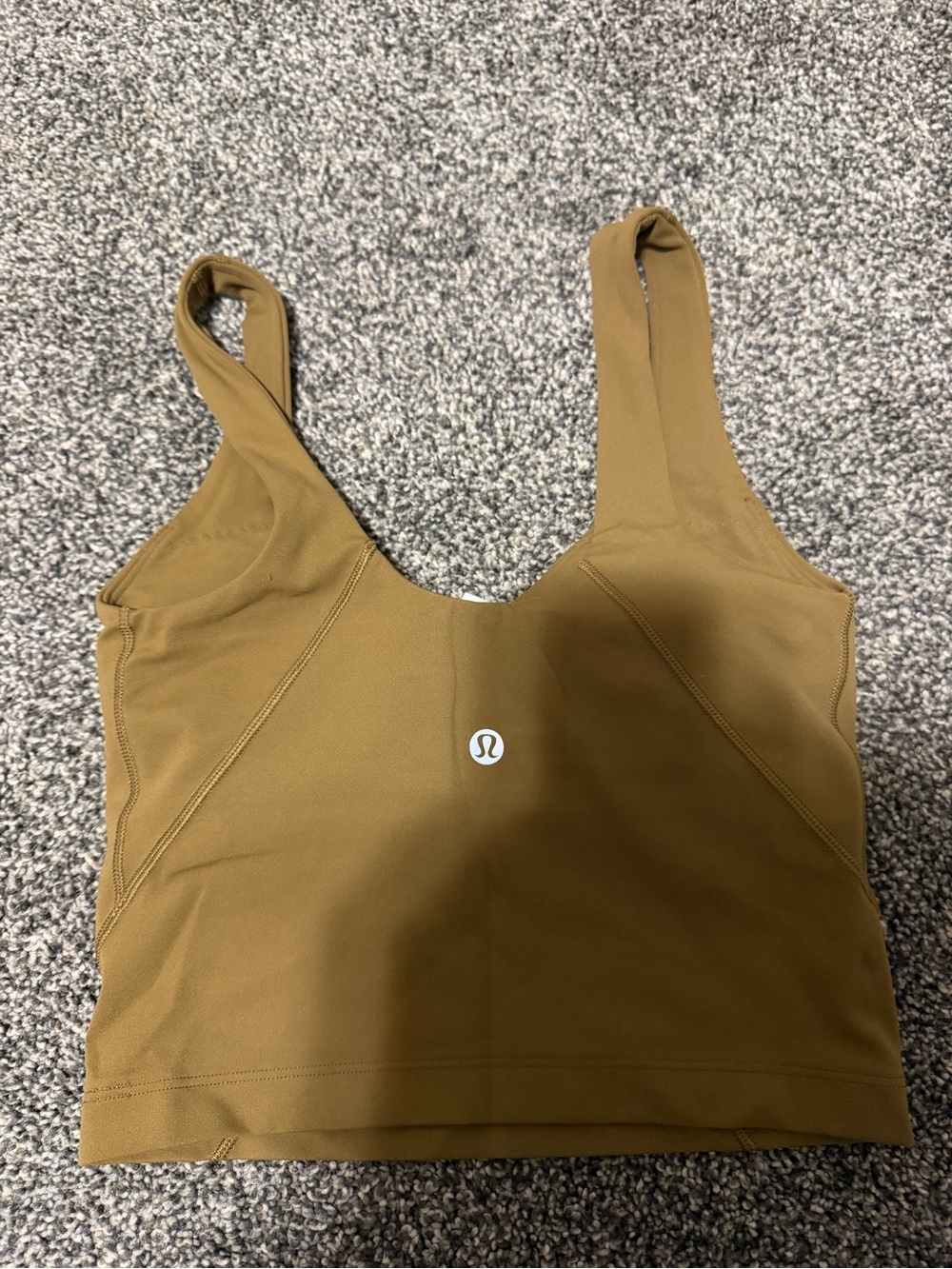 Like New! lululemon athletica Caramel/Tan Align Tank Top Scoop-Neck Top
